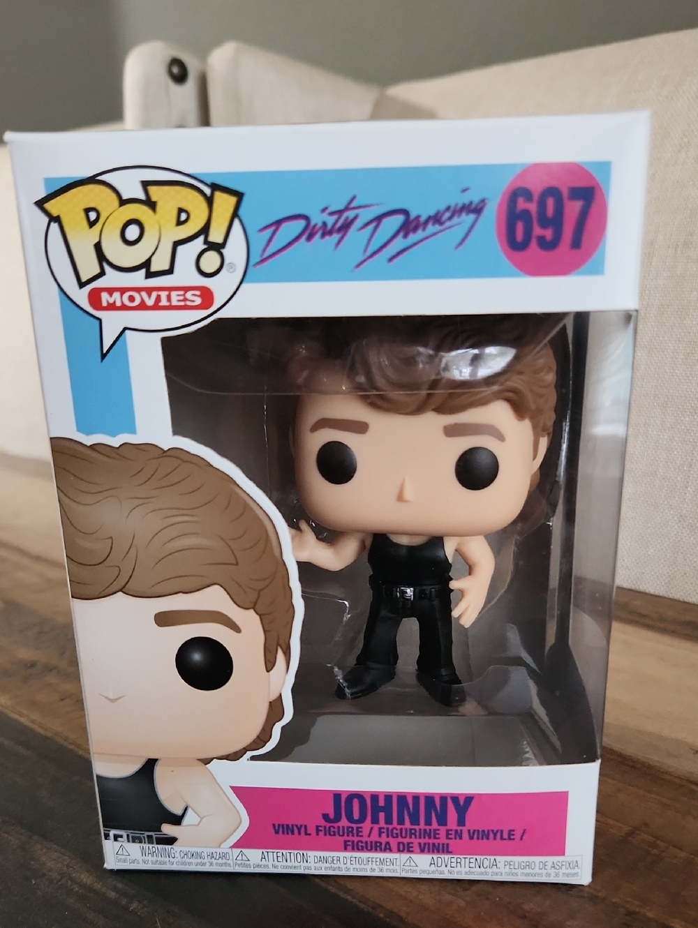 Funko POP! Johnny Vinyl Figure - Black Outfit with Brown Hair DIRTY DANCING